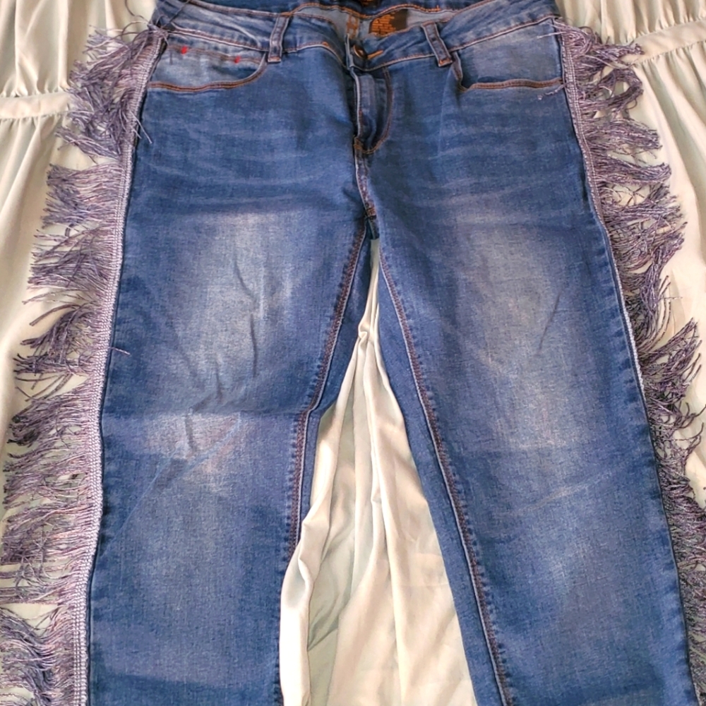 Fringe jeans